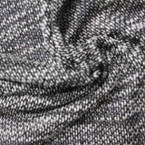 Black Marl Chunky Knit, Poly-Cotton