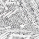 Grey Geometric-Diamond Chunky Knit, Polyester — texture