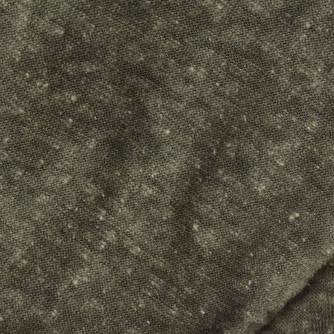 Dark Grey-Green Marl Jersey Knit, Poly-Cotton
