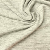 Light Grey Heathered-Marl Jersey Knit, Viscose-Poly