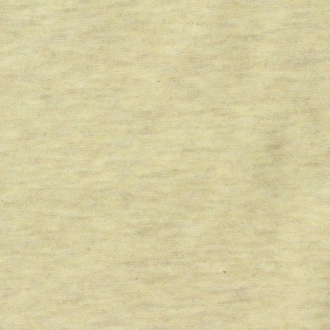 Light Yellow Marl Jersey Knit, Cotton-Poly, 218 gsm