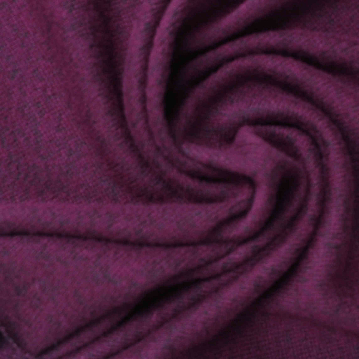 Deep Purple Marl Chunky Knit, Viscose-Poly
