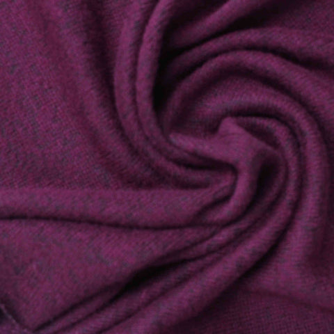 Deep Purple Marl Chunky Knit, Viscose-Poly