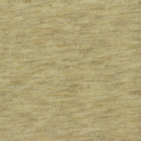 Light Beige Heathered-Marl Jersey Knit, Cotton-Poly