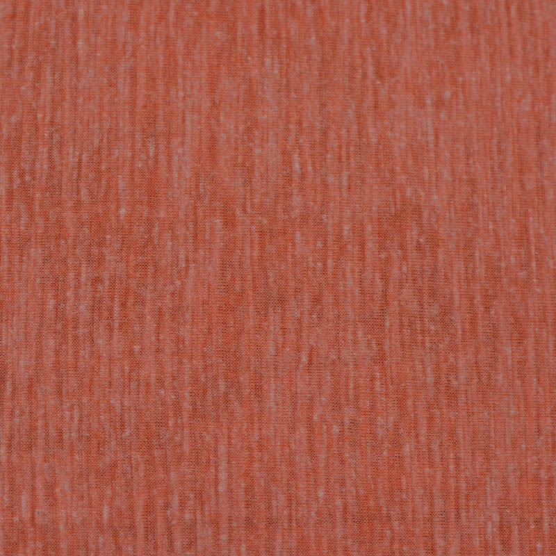 Orange Marl Jersey Knit, Poly-Cotton, 115 gsm