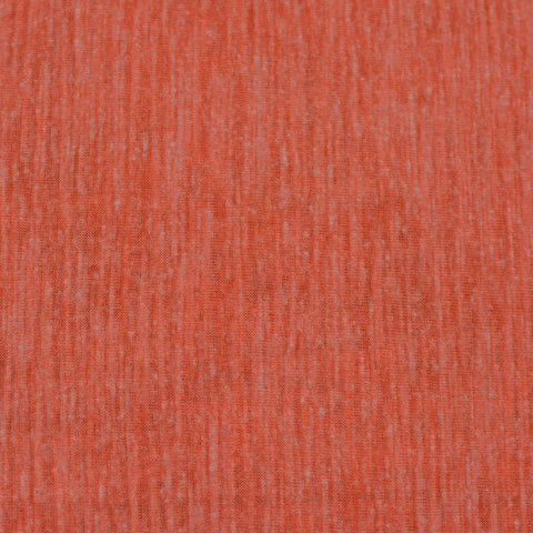 Orange Marl Jersey Knit, Poly-Cotton, 115 gsm