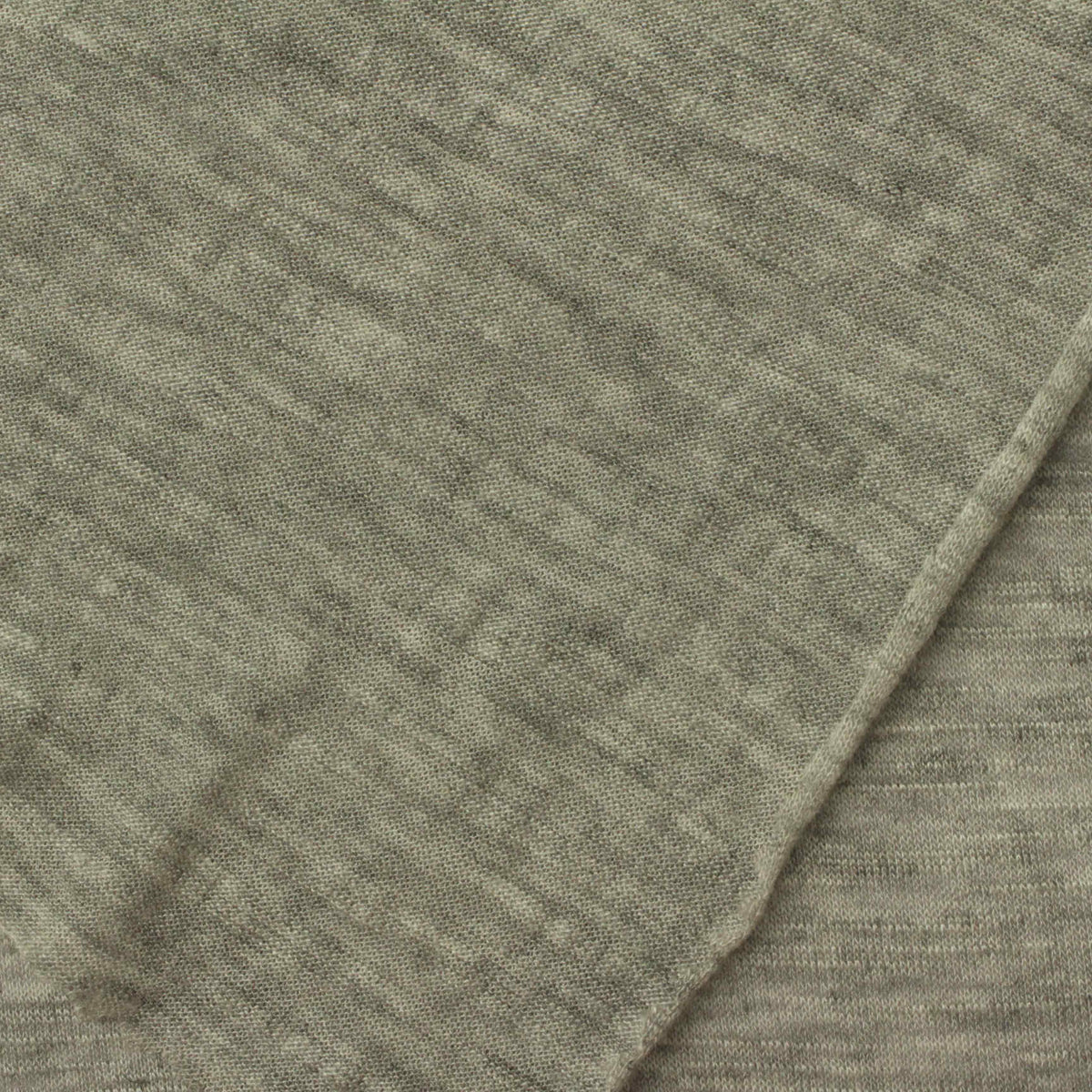 Heathered Grey-Green Marl Jersey Knit, Viscose, 117 gsm