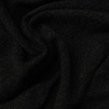 Cotton Polyester Stretch Jersey Knit Fabric, 300 gsm, 150 cm — Black