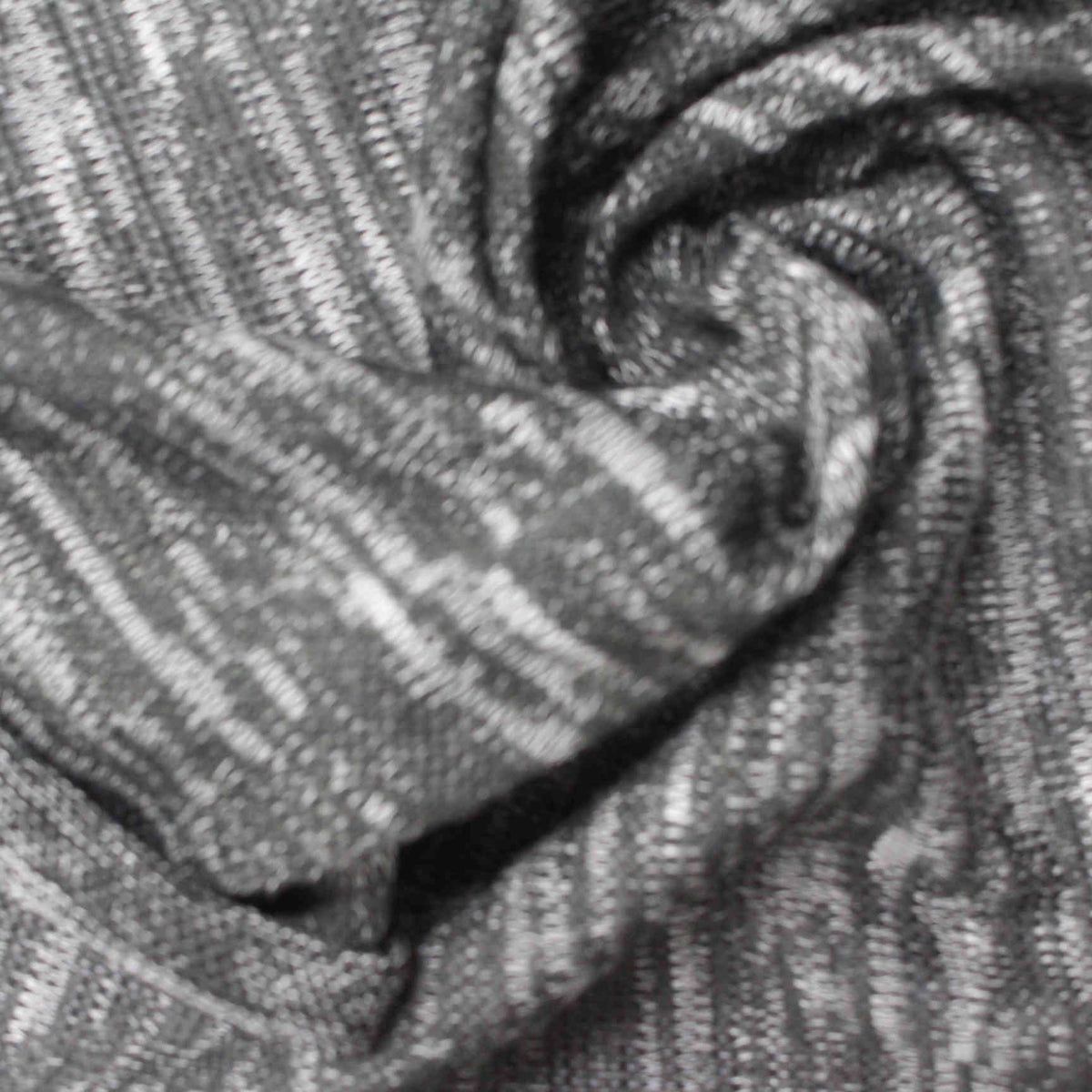 Grey Marl Chunky Knit, Poly-Viscose, 160 gsm, 157 cm