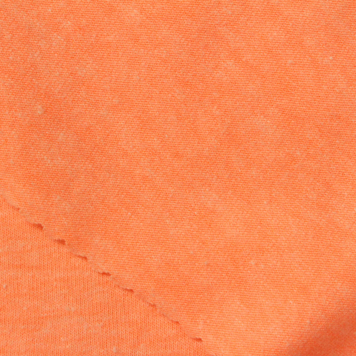 Orange Marl Jersey Knit, Cotton-Poly, 170 gsm