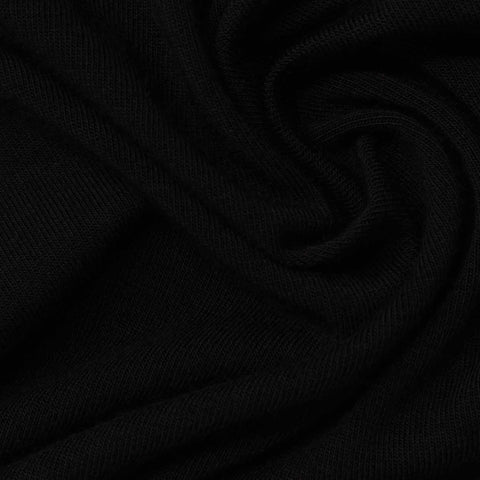 Modal Stretch Jersey Knit Fabric, 175 gsm, 175 cm — Black