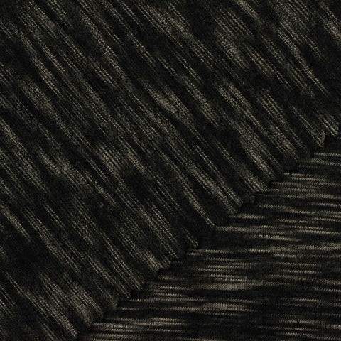Dark Grey Heathered-Marl Jersey Knit, Polyester, 201 gsm
