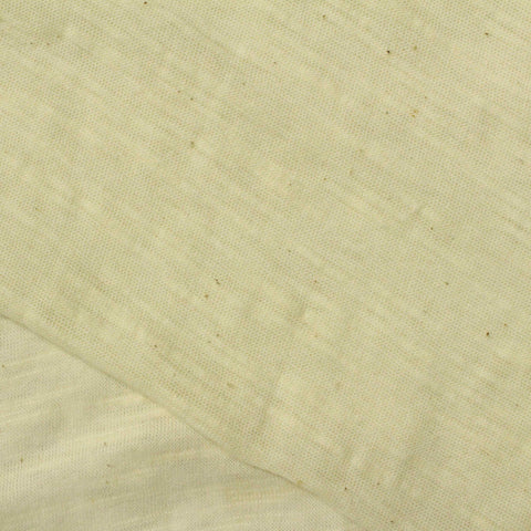 Light Cream Marl Jersey Knit, Cotton, 133 gsm