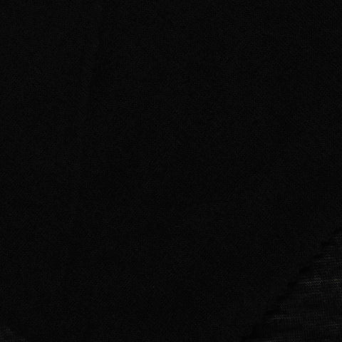 Slub 100% Polyester Jersey Knit Fabric, 125 gsm, 160 cm — Black