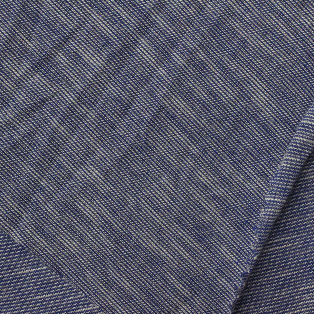 Slub Viscose Polyester Jersey Knit Fabric, 148 gsm, 160 cm — Navy