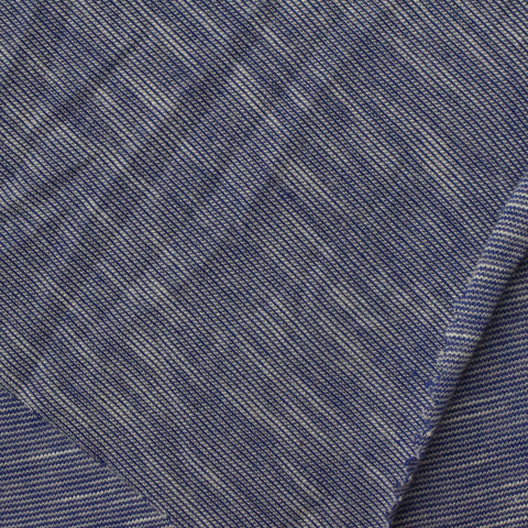 Slub Viscose Polyester Jersey Knit Fabric, 148 gsm, 160 cm — Navy