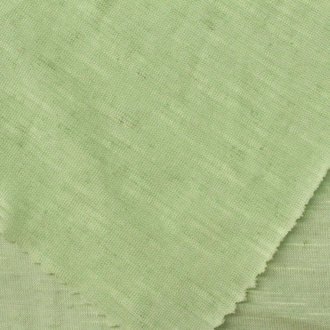 Slub Viscose Linen Jersey Knit Fabric, 142 gsm, 200 cm — Green