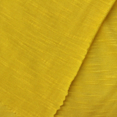 Slub 100% Viscose Jersey Knit Fabric, 129 gsm, 190 cm — Yellow