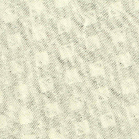 White Geometric-Square Jersey Knit, Viscose