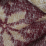 Burgundy Floral Jacquard, Poly-Viscose — texture