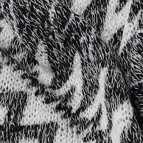 Black Abstract Jacquard, Poly-Viscose, 150 gsm