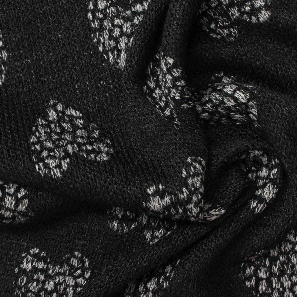 Black Abstract Jacquard, 156 gsm