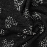Black Abstract Jacquard
