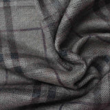 Grey Plaid Knit