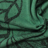 Printed Knit Fabric, 270 gsm, 160 cm — Green