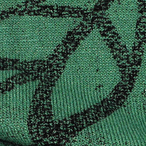 Printed Knit Fabric, 270 gsm, 160 cm — Green