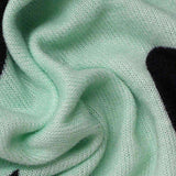 Black Abstract Chunky Knit, Polyester — texture