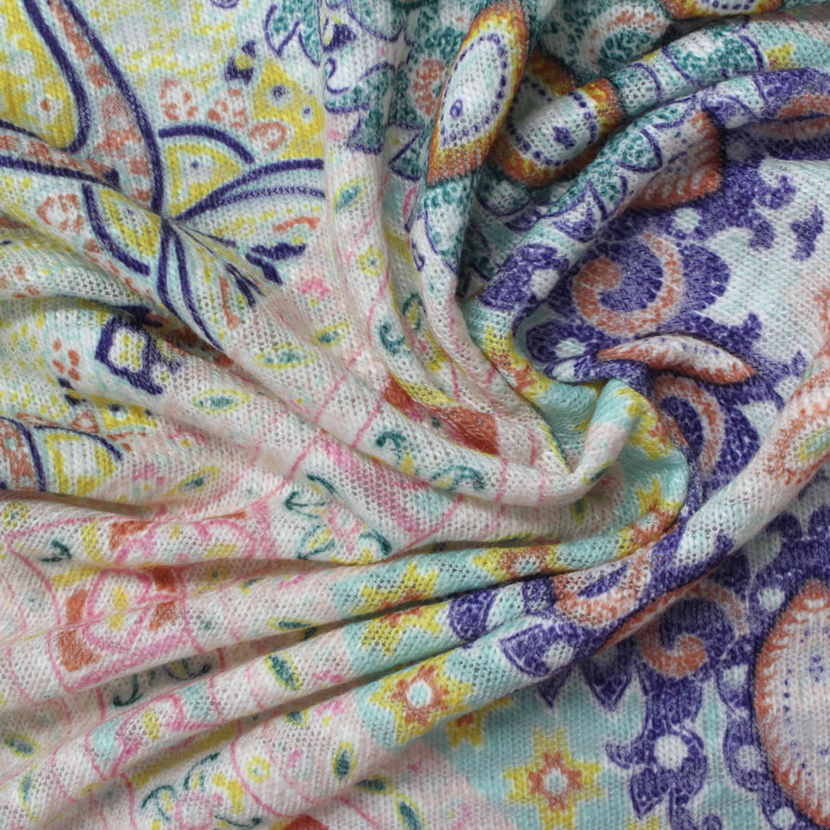 Purple Paisley Jacquard