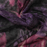 Purple Animal Print Knit, Polyester