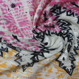 Pink Abstract Knit, Polyester