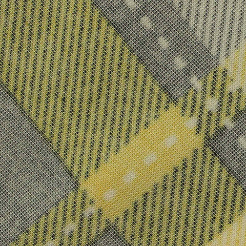 Yellow Bold-Plaid Knit, Polyester
