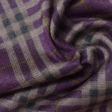 Purple Plaid Knit, Acrylic