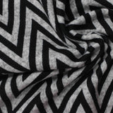 Black Chevron Knit, Polyester