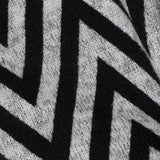 Black Chevron Knit, Polyester — texture