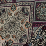 Purple Floral Jersey Knit, Polyester