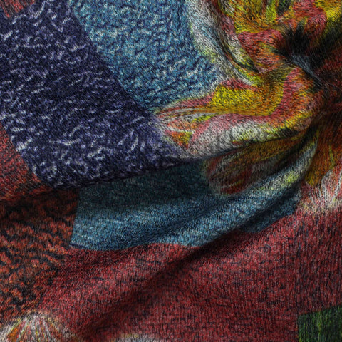 Blue Swirls Knit, Polyester