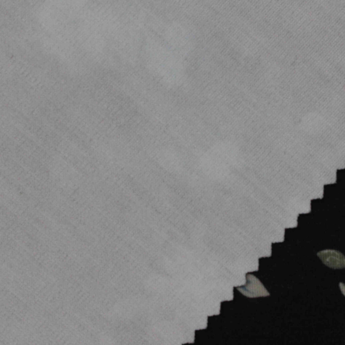 Printed Polyester Stretch Ponte Knit Fabric, 300 gsm, 150 cm — Grey
