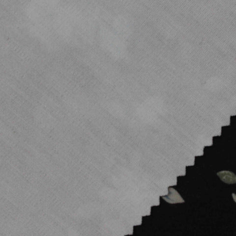 Printed Polyester Stretch Ponte Knit Fabric, 300 gsm, 150 cm — Grey