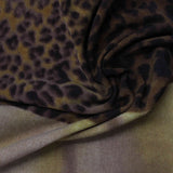 Brown Leopard Knit, Polyester
