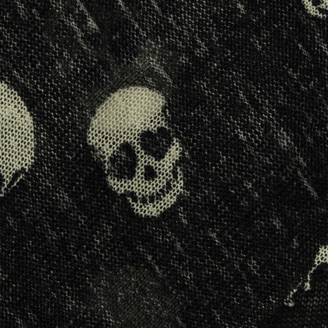 White Skull Jacquard, Polyester