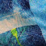 Yellow-Green Leaves Knit, Polyester — texture