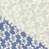 White Floral Knit, Viscose — texture