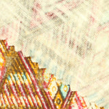 Faded Pink Geometric-Diamond Knit, Viscose — texture