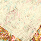 Faded Pink Geometric-Diamond Knit, Viscose
