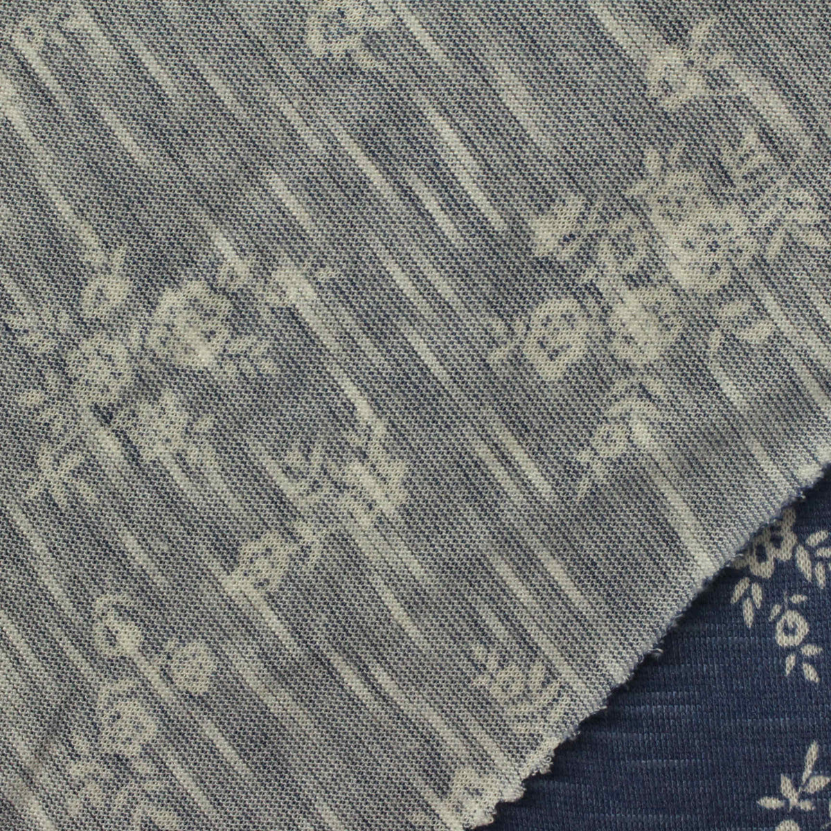 Blue Diagonal-Stripe Jacquard, Viscose
