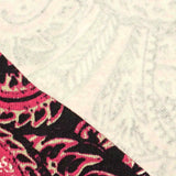 Cream Bold-Paisley Knit, Viscose — texture